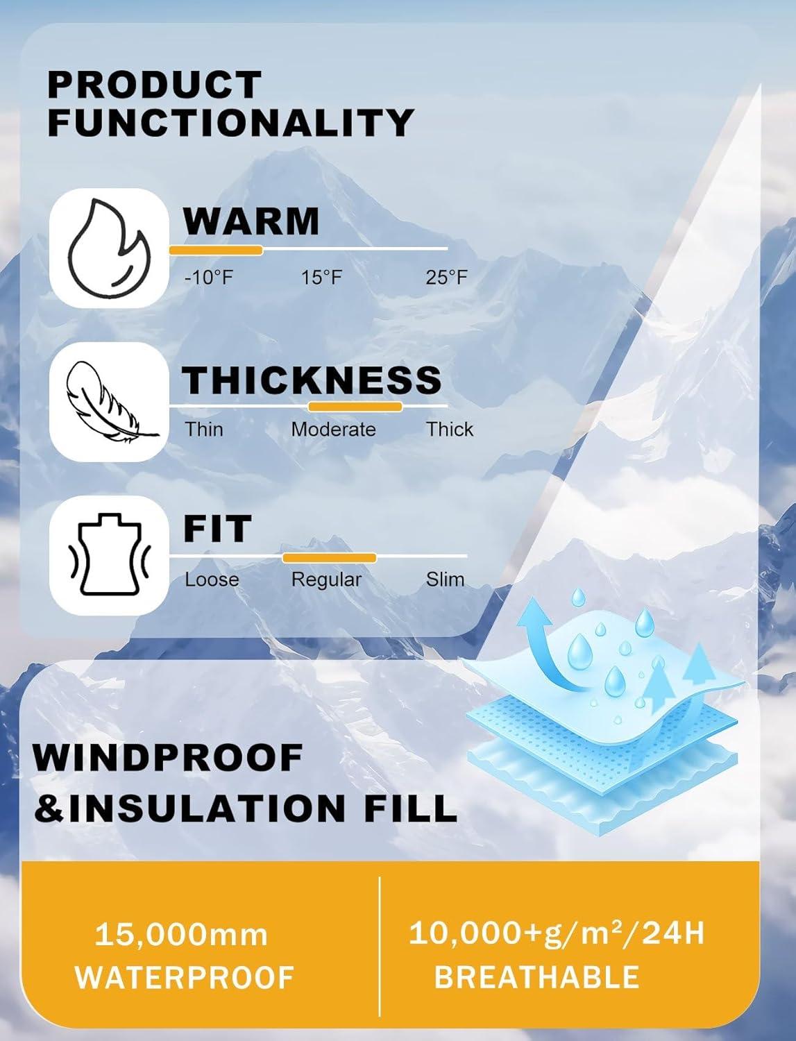 image:imageGSOU SNOW Kids Snow Bibs Boys Girls Ski Bib Snowboard Pants Insulated Waterproof Winter Overalls316YearsNavy