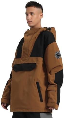 image:imageGSOU SNOW Men Ski Jacket Snowboard Snow Coat Warm Winter Waterproof Mountain HoodedBrown
