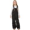 GSOU SNOW Kids Snow Bibs Boys Girls Ski Bib Snowboard Pants Insulated Waterproof Winter Overalls(3-16Years)(Black)
