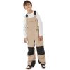 GSOU SNOW Kids Snow Bibs Boys Girls Ski Bib Snowboard Pants Insulated Waterproof Winter Overalls(3-16Years)(Caramel)