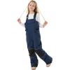 GSOU SNOW Kids Snow Bibs Boys Girls Ski Bib Snowboard Pants Insulated Waterproof Winter Overalls(3-16Years)(Navy)