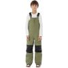 GSOU SNOW Kids Snow Bibs Girls Boys Snow Pants Ski Bib Overall Waterproof Windproof Warm for Winter (3-16Years)(Army Green)