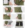 GSOU SNOW Kids Snow Bibs Girls Boys Snow Pants Ski Bib Overall Waterproof Windproof Warm for Winter (3-16Years)(Army Green)