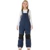 GSOU SNOW Kids Snow Bibs Girls Boys Snow Pants Ski Bib Overall Waterproof Windproof Warm for Winter (3-16Years)(Navy Blue)