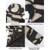 GSOU SNOW Men Ski Jacket Snowboard Snow Coat Warm Winter Waterproof Mountain Hooded(Camouflage Stripes)