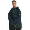 GSOU SNOW Men Ski Jacket Snowboard Snow Coat Warm Winter Waterproof Mountain Hooded(Dark Green)