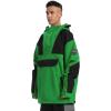 GSOU SNOW Men Ski Jacket Snowboard Snow Coat Warm Winter Waterproof Mountain Hooded(Green Black)