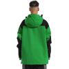 GSOU SNOW Men Ski Jacket Snowboard Snow Coat Warm Winter Waterproof Mountain Hooded(Green Black)