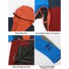 GSOU SNOW Men Ski Jacket Snowboard Snow Coat Warm Winter Waterproof Mountain Hooded(Red Green)