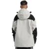 GSOU SNOW Men Ski Jacket Snowboard Snow Coat Warm Winter Waterproof Mountain Hooded(White Black)