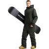 GSOU SNOW Men Ski Suit One Piece Snowsuit Snowboard Jumpsuit Jacket Pant Set Insulated Windproof Outwear Winter(Army Green)