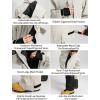 GSOU SNOW Men Ski Suit One Piece Snowsuit Snowboard Jumpsuit Jacket Pant Set Insulated Windproof Outwear Winter(Beige)