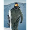 GSOU SNOW Men Ski Suit One Piece Snowsuit Snowboard Jumpsuit Jacket Pant Set Insulated Windproof Outwear Winter(Blue)