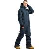 GSOU SNOW Men Ski Suit One Piece Snowsuit Snowboard Jumpsuit Jacket Pant Set Insulated Windproof Outwear Winter(Blue)