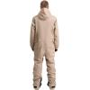 GSOU SNOW Men Ski Suit One Piece Snowsuit Snowboard Jumpsuit Jacket Pant Set Insulated Windproof Outwear Winter(Khaki)