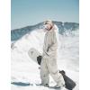 GSOU SNOW Men Women Snow Pants Baggy Snowboard Pant Ski Loose Waterproof Windproof Warm for Winter(Beige)
