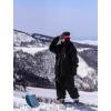 GSOU SNOW Men Women Snow Pants Baggy Snowboard Pant Ski Loose Waterproof Windproof Warm for Winter(Black)