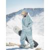 GSOU SNOW Men Women Snow Pants Baggy Snowboard Pant Ski Loose Waterproof Windproof Warm for Winter(Blue)