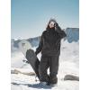 GSOU SNOW Men Women Snow Pants Baggy Snowboard Pant Ski Loose Waterproof Windproof Warm for Winter(Dark Coffee)