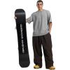 GSOU SNOW Men Women Snow Pants Baggy Snowboard Pant Ski Loose Waterproof Windproof Warm for Winter(Dark Coffee)