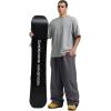 GSOU SNOW Men Women Snow Pants Baggy Snowboard Pant Ski Loose Waterproof Windproof Warm for Winter(Dark Grey)