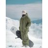 GSOU SNOW Men Women Snow Pants Baggy Snowboard Pant Ski Loose Waterproof Windproof Warm for Winter(Green)