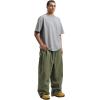 GSOU SNOW Men Women Snow Pants Baggy Snowboard Pant Ski Loose Waterproof Windproof Warm for Winter(Green)