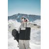 GSOU SNOW Mens Ski Jacket Baggy Snowboard Jacket Womens Insulated Snow Jacket Waterproof Windproof Loose Ski Coat for Skiing(Army Green+black)