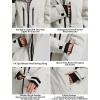 GSOU SNOW Mens Ski Jacket Baggy Snowboard Jacket Womens Insulated Snow Jacket Waterproof Windproof Loose Ski Coat for Skiing(Beige-100)