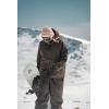 GSOU SNOW Mens Ski Jacket Baggy Snowboard Jacket Womens Insulated Snow Jacket Waterproof Windproof Loose Ski Coat for Skiing(Dark Brown)
