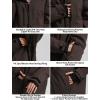 GSOU SNOW Mens Ski Jacket Baggy Snowboard Jacket Womens Insulated Snow Jacket Waterproof Windproof Loose Ski Coat for Skiing(Dark Brown-100)