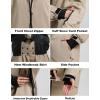 GSOU SNOW Mens Ski Jacket Baggy Snowboard Jacket Womens Insulated Snow Jacket Waterproof Windproof Loose Ski Coat for Skiing(Khaki)
