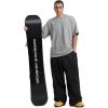 GSOU SNOW Mens Snow Pants Women Baggy Snowboard Pants Loose Fit Insulated Windproof Waterproof for Ski Hiking Winter Outdoor(Black)