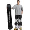 GSOU SNOW Mens Snow Pants Women Baggy Snowboard Pants Loose Fit Insulated Windproof Waterproof for Ski Hiking Winter Outdoor(Cow)