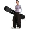 GSOU SNOW Mens Snow Pants Women Baggy Snowboard Pants Loose Fit Insulated Windproof Waterproof for Ski Hiking Winter Outdoor(Dark Coffee)