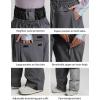 GSOU SNOW Mens Snow Pants Women Baggy Snowboard Pants Loose Fit Insulated Windproof Waterproof for Ski Hiking Winter Outdoor(Dark Gray)