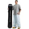 GSOU SNOW Mens Snow Pants Women Baggy Snowboard Pants Loose Fit Insulated Windproof Waterproof for Ski Hiking Winter Outdoor(Ice Blue)