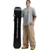 GSOU SNOW Mens Snow Pants Women Baggy Snowboard Pants Loose Fit Insulated Windproof Waterproof for Ski Hiking Winter Outdoor(Khaki)