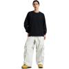 GSOU SNOW Men’s Snowboard Pants Waterproof Women Baggy Ski Pants Reflective Stripe Insulated Winter Snow Pants(Beige)
