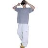 GSOU SNOW Men’s Snowboard Pants Waterproof Women Baggy Ski Pants Reflective Stripe Insulated Winter Snow Pants(Beige)