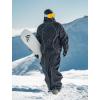 GSOU SNOW Men’s Snowboard Pants Waterproof Women Baggy Ski Pants Reflective Stripe Insulated Winter Snow Pants(Deep Coffee)
