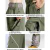 GSOU SNOW Men’s Snowboard Pants Waterproof Women Baggy Ski Pants Reflective Stripe Insulated Winter Snow Pants(Green)