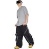 GSOU SNOW Men’s Snowboard Pants Waterproof Women Baggy Ski Pants Reflective Stripe Insulated Winter Snow Pants(Green)
