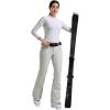 GSOU SNOW Ski Pants Women Slim Snow Pants Waterproof Windproof Warm Womens Snowboard Pants for Winter Sports(Beige)
