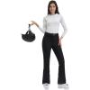 GSOU SNOW Ski Pants Women Snowboard Snow Pants Slim Insulated Warm Waterproof Windproof Winter Outdoor(Black)