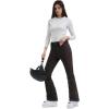GSOU SNOW Ski Pants Women Snowboard Snow Pants Slim Insulated Warm Waterproof Windproof Winter Outdoor(Dark Coffee)