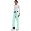 GSOU SNOW Ski Pants Women Snowboard Snow Pants Slim Insulated Warm Waterproof Windproof Winter Outdoor(Green)
