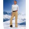 GSOU SNOW Ski Pants Women Snowboard Snow Pants Slim Insulated Warm Waterproof Windproof Winter Outdoor(Khaki)