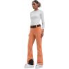 GSOU SNOW Ski Pants Women Snowboard Snow Pants Slim Insulated Warm Waterproof Windproof Winter Outdoor(Light Orange)