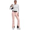 GSOU SNOW Ski Pants Women Snowboard Snow Pants Slim Insulated Warm Waterproof Windproof Winter Outdoor(Pink)